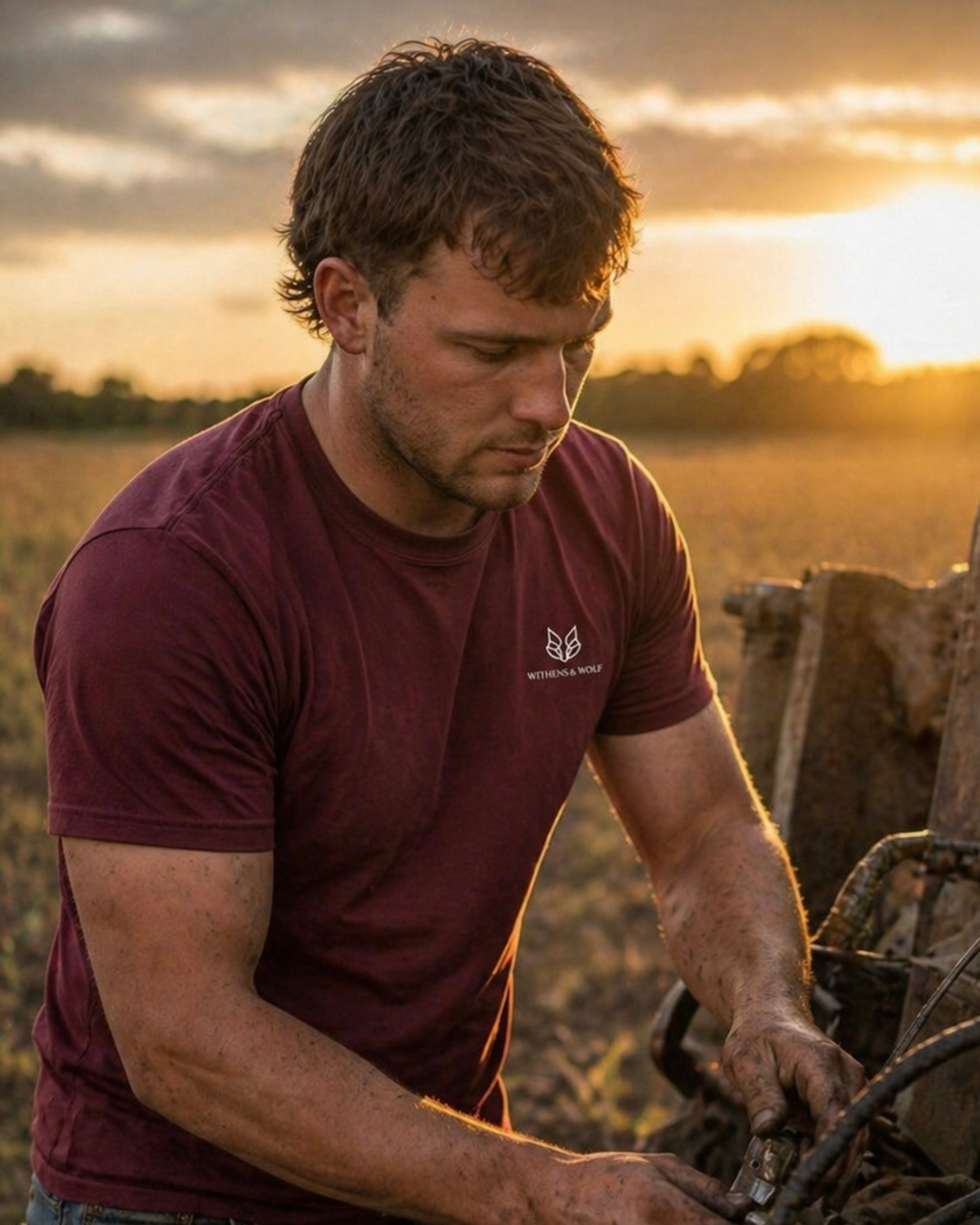 Premium organic rural wear T-Shirt | Withens & Wolf